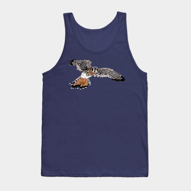 American kestrel Tank Top by ProcyonidaeCreative